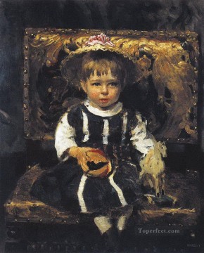 ベラ・レーピンの肖像画 1874年 イリヤ・レーピン Oil Paintings